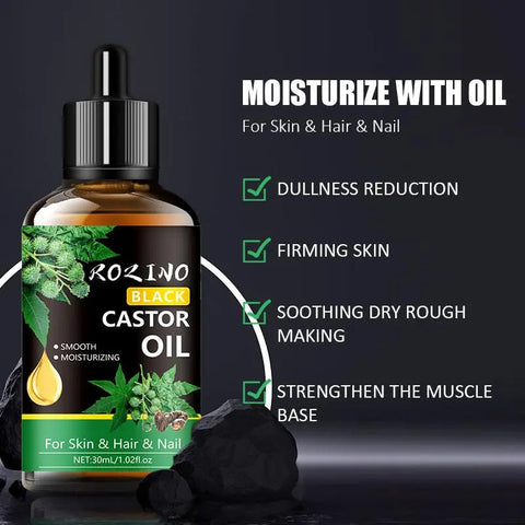 30Ml Comfort Body Care Organic Jamaican Black Castor Oil, Moisturizing & Strengthening Body Massage Oil, Hydrating Serums, Skin Soothing Skin Moisturizer, Deeply Hydrate & Comfort Skin, Personal Skincare Product, Skincare Gift Beauty Gifts