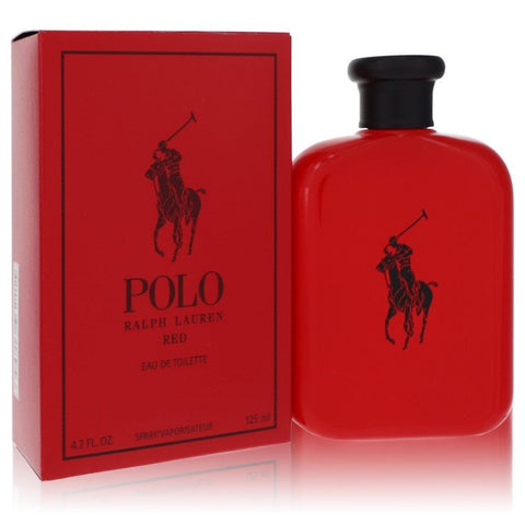 Polo Red by Ralph Lauren Eau De Toilette Spray 4.2 oz (Men) Fragrance