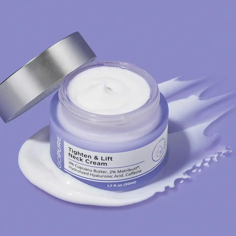 GOPURE Neck Cream - Tighten & Lift Firming Neck Cream for Crepey Skin