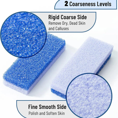 Comfort Double-Sided Foot File, Exfoliating Foot Scrubber, Hard Foam Foot Massager, Callus Remove Foot File Removes Dead Skin Hard Callus, Foot Care Tool, Manicure & Pedicure Tools for Men and Women for Home Use