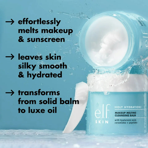 E.L.F. SKIN Holy Hydration! Makeup Melting Cleansing Balm, 2Oz