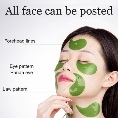 60 Pcs Avocado Collagen Mask Natural Moisturizing Gel Eye Patches Remove Dark Circles anti Age Bag Eye Wrinkle Korea Skin Care