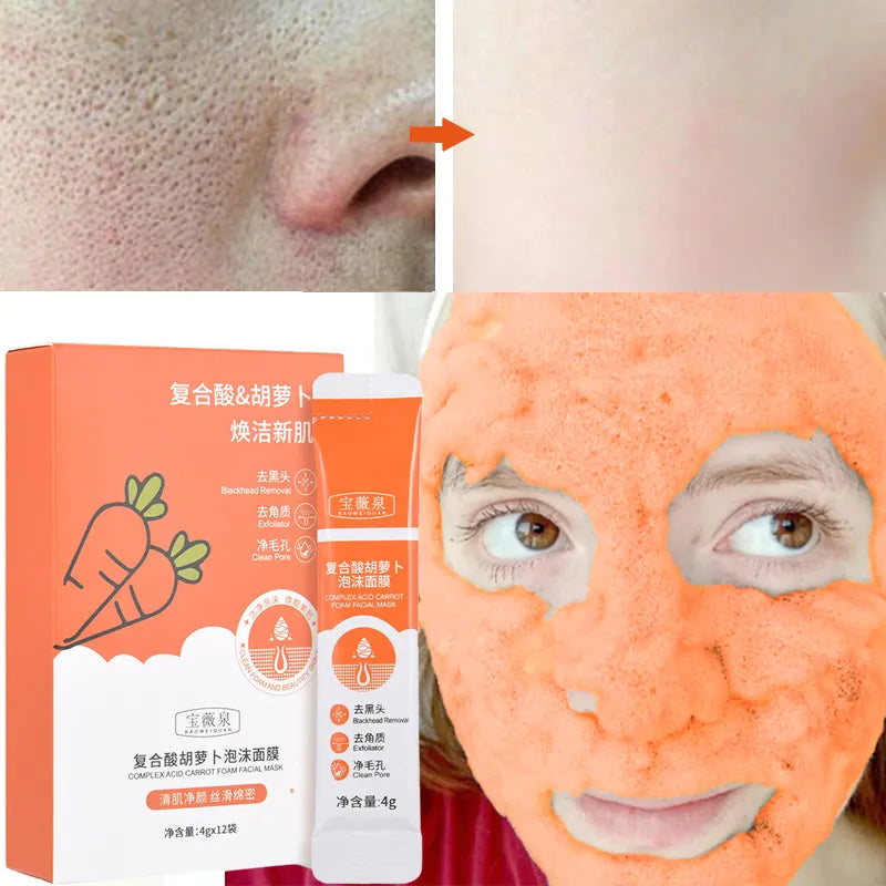 Face Cleaning Bubble Mask Shrinking Pore Remove Blackhead Deep Cleansing Oil Control Anti-Acne Brighten Whitening Face Skin Care