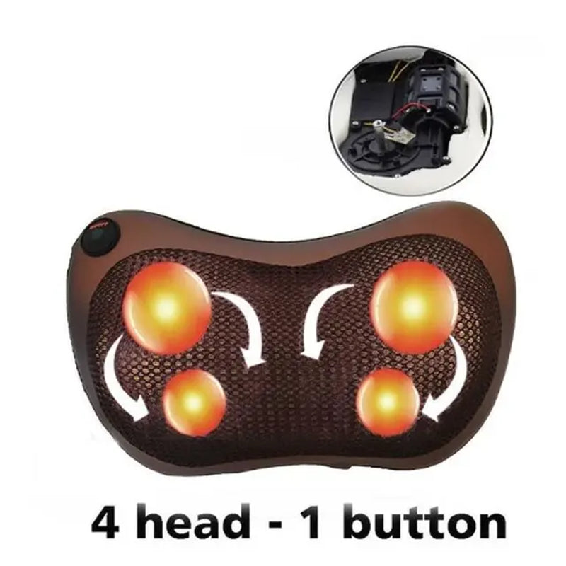 Massage Pillow ​3 Speed Head Relax Electric Shoulder Back Shiatsu Neck Massager