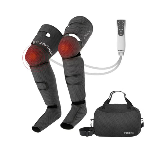 Recovermax Leg Massager, Heated Compression Leg and Foot Massager with Multiple Massage, Intensity, and Heat Levels