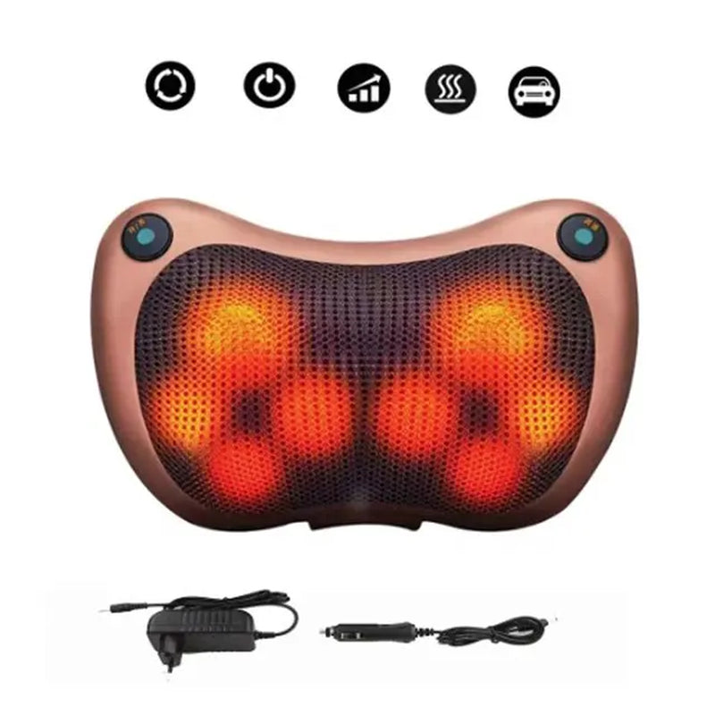 Massage Pillow ​3 Speed Head Relax Electric Shoulder Back Shiatsu Neck Massager