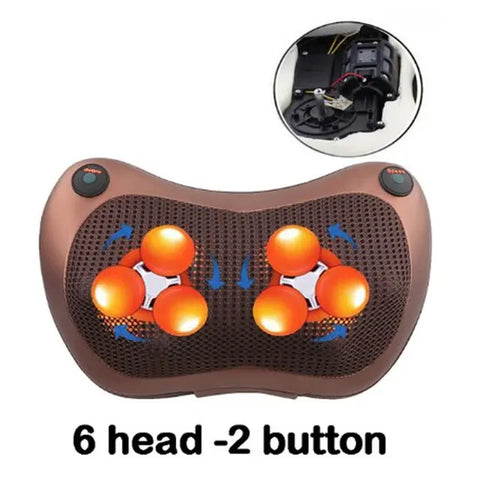 Massage Pillow ​3 Speed Head Relax Electric Shoulder Back Shiatsu Neck Massager