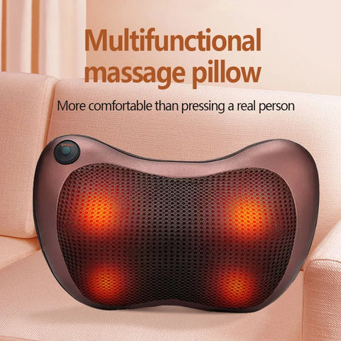 Massage Pillow ​3 Speed Head Relax Electric Shoulder Back Shiatsu Neck Massager