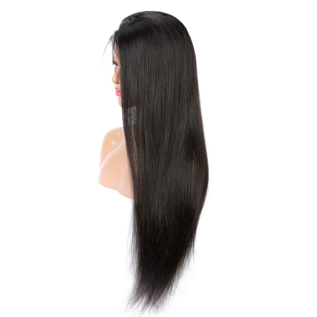 Silky Straight Lace Front Wigs for Women Remy Hair 18 INCH 150% Density 13X4 Lace Front Wigs Straight Human Hair Wigs Pre-Pluck for Black Women