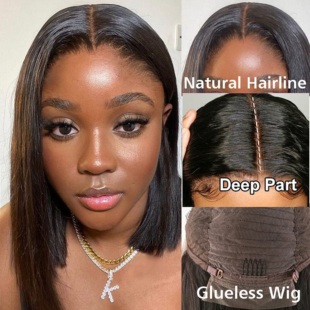 13X4X1 Lace Front Wigs Human Hair Curly Human Hair Wigs for Black Women 200% Density Glueless Lace Frontal Wigs Brazilian Virgin Human Hair Pre Plucked Bleached Knots Curly Wigs 12 Inch