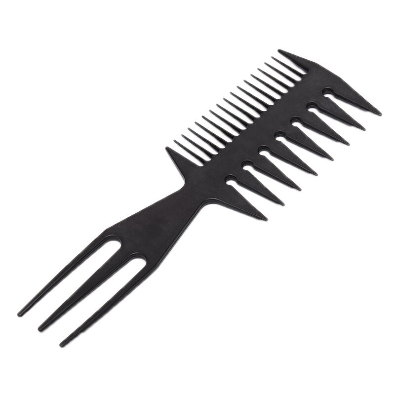 Big Teeth Double Side Tooth Combs Barber Hair Dyeing Cutting Coloring Brush Fish Bone Shape Hair Brush Man Hair Styling Tool