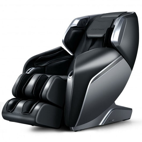 Therapy 08-Full Body Zero Gravity Massage Chair with SL Track Voice Control Heat-Black