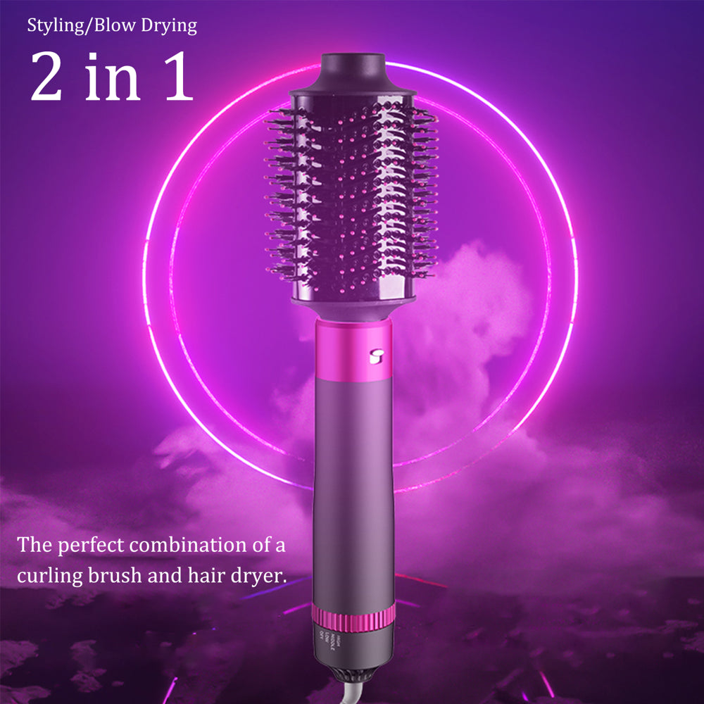 Hair Dryer Brush, 5 in 1 Blow Dryer Brush, One Step Hair Dryer and Styler Volumizer, Negative Ionic Hot Air Brush for Any Hairstyle, Detachable & Interchangeable Hair Straightener Curly Hair Brush.