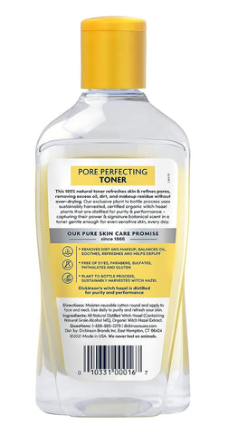 Original Witch Hazel Pore Perfecting Toner, 100% Natural, 16 Ounce Fragrance Free