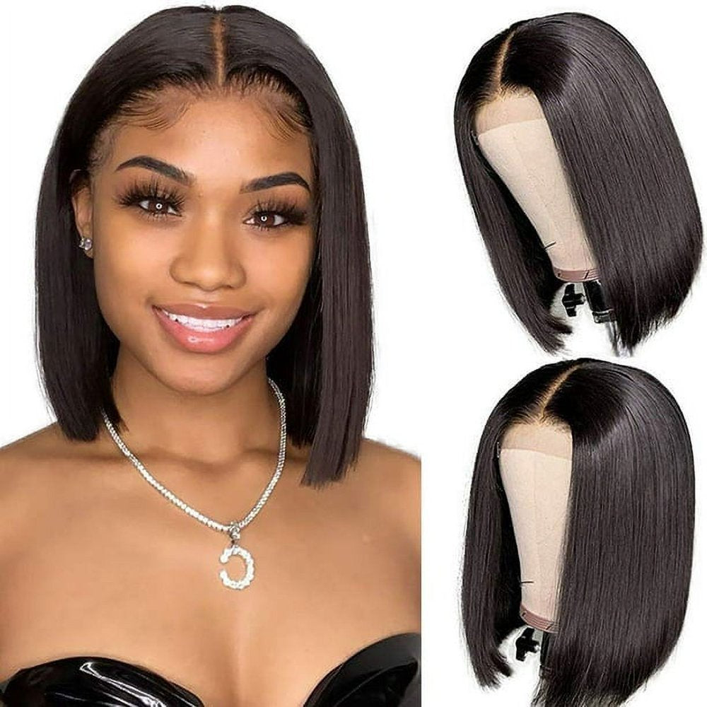 Short Straight Bob Wig Hair Wigs for Black Women, Wigs for Women 8Inch Short Bob Wigs Straight Hair