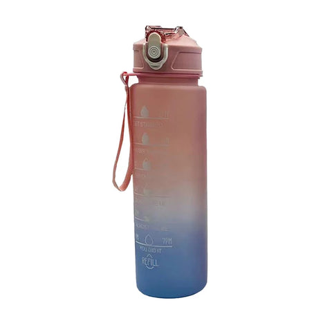 32Oz Water Bottle Motivational Sport Water Bottle Leakproof Drinking Bottles Outdoor Sports Travel Kettle Drinking Water Bottle